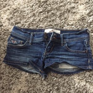 Hollister dark wash denim shorts